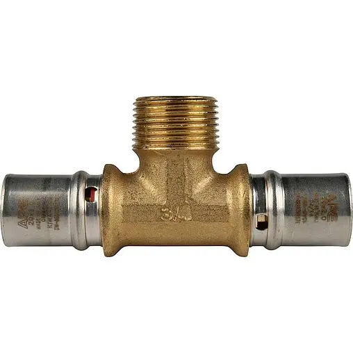 Тройник пресс переходной 20мм x ¾"н x 20мм APE AP133 20x34x20