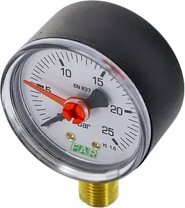 Манометр радиальный Far 63мм 25 бар ¼&quot; FA 2500 R25, 1