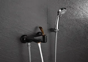 Смеситель для ванны D&K Venice Baciano чёрный матовый/золото DA1033259 Смеситель для ванны D&K Venice Baciano чёрный матовый/золото DA1033259, 3