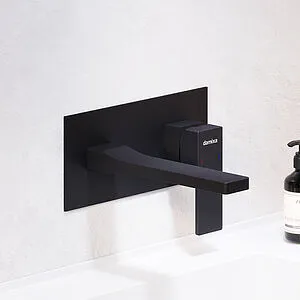 Смеситель для раковины из стены Damixa Gala чёрный матовый 530260300 Смеситель для раковины из стены Damixa Gala чёрный матовый 530260300, 4