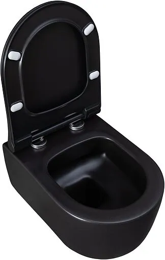 Унитаз подвесной безободковый Allen Brau Priority черный матовый 4.31002.31