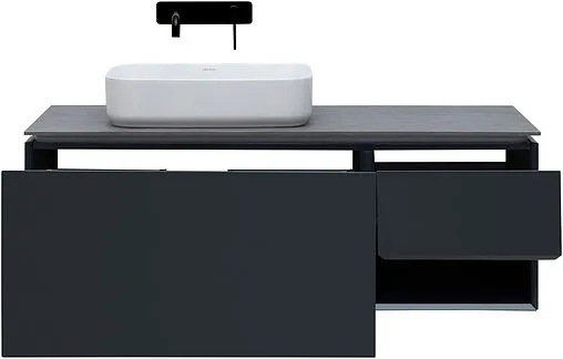 Тумба под умывальник подвесная Allen Brau Infinity 120 L антрацит 1.21006.AM