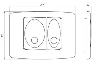 Инсталляция для подвесного унитаза Set 3 в 1 Ани Пласт WCP1110 с кнопкой белый глянцевый Инсталляция для подвесного унитаза Set 3 в 1 Ани Пласт WCP1110 с кнопкой белый глянцевый, 5