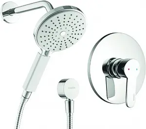 Смеситель для душа скрытого монтажа Swedbe Platta хром 5532, 1