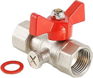 Кран для манометра трехходовой ½"в x ¼"нг Valtec VT.807.N.0402 Кран для манометра трехходовой ½"в x ¼"нг Valtec VT.807.N.0402, 1