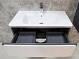 Тумба-умывальник подвесная Roca Ronda 80 белый/антрацит ZRU9302965+327470000
