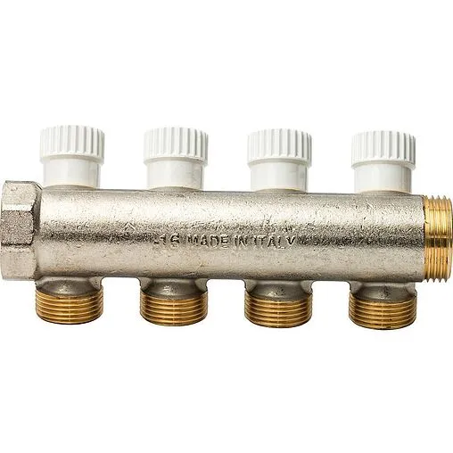 Коллектор регулирующий проходной 4 отвода 1&quot;в/н x ¾&quot;ек Luxor CP 454 68513504