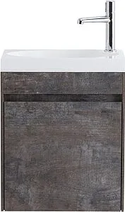 Тумба-умывальник подвесная BelBagno PIETRA MINI 46 L Stone PIETRA MINI-460-1A-SO-PT-L+BB-460-PM-LVB Тумба-умывальник подвесная BelBagno PIETRA MINI 46 L Stone PIETRA MINI-460-1A-SO-PT-L+BB-460-PM-LVB, 1