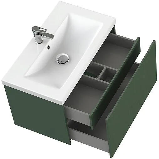Тумба под умывальник подвесная Cersanit Grande 80 зеленый 64303
