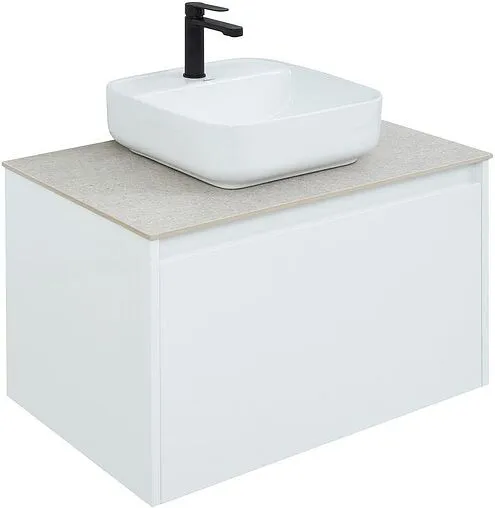 Тумба-умывальник подвесная Aquanet Nova Lite 75 белый 00242275+00242338