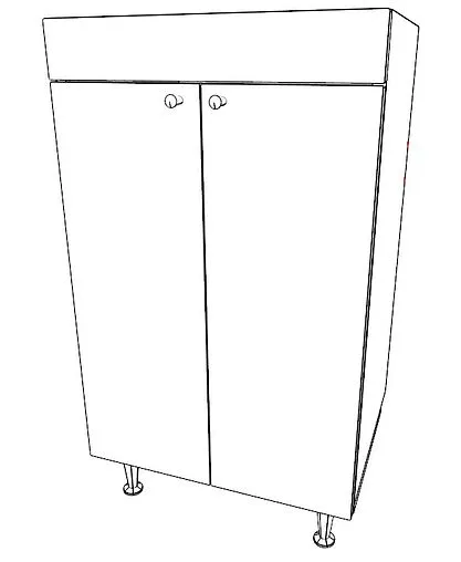 Тумба-умывальник напольная Домино Промо 50 бетон/белый DP2616T+S-UM-COM50/1-w