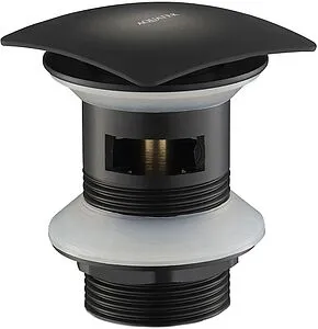 Выпуск автоматический для раковины с переливом Aquatek чёрный матовый AQ6004MB Выпуск автоматический для раковины с переливом Aquatek чёрный матовый AQ6004MB, 1