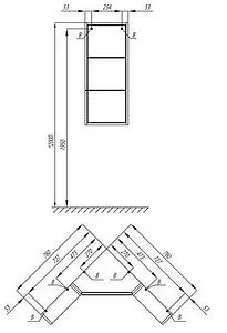 Боковой модуль Aquaton Кантара дуб полярный 1A205802ANW70, 2