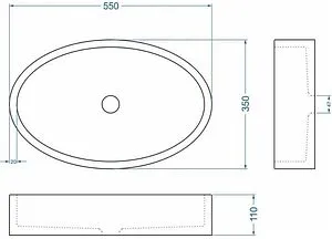 Раковина Uperwood UPD Rome графит 291020218 Раковина Uperwood UPD Rome графит 291020218, 2
