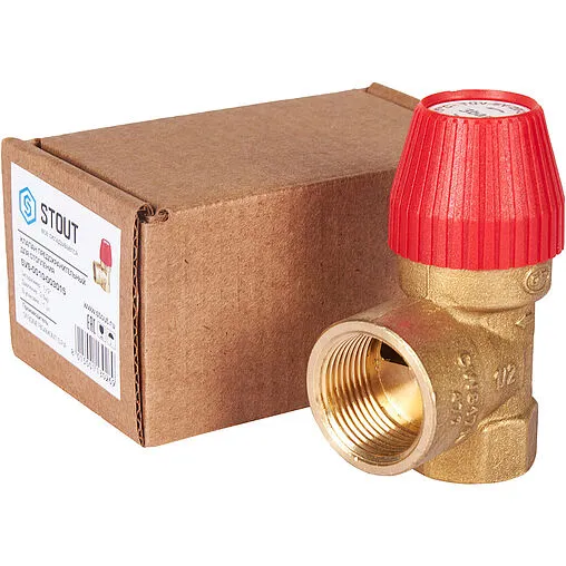 Клапан предохранительный ½&quot; 3 бар Stout SVS-0010-003015