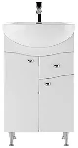 Тумба под умывальник напольная Айсберг Волна 50 белый DA1013T Тумба под умывальник напольная Айсберг Волна 50 белый DA1013T, 3