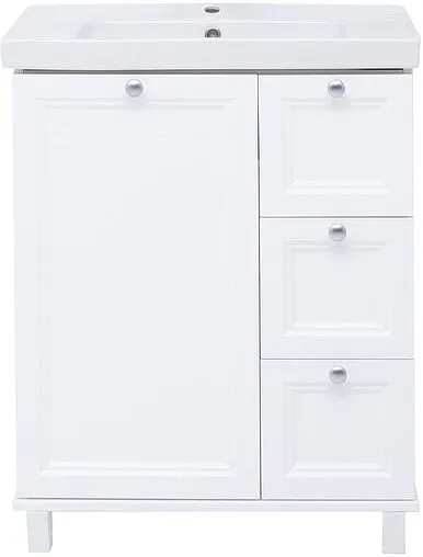 Тумба-умывальник напольная Aquanet Амели 70 белый 00261988+641600