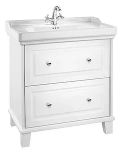 Тумба-умывальник напольная Roca Carmen 80 белый матовый 857135415+3270A0000, 1