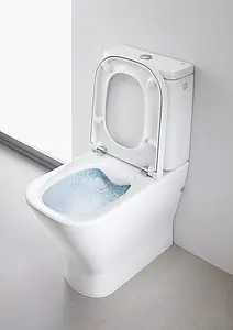 Унитаз-компакт безободковый Roca Gap Clean Rim белый 34273700H+341730000 Унитаз-компакт безободковый Roca Gap Clean Rim белый 34273700H+341730000, 5