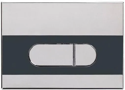 Клавиша смыва для унитаза Koller Pool Orion Dune 1200 SL KP-224-002 кнопки/хром глянцевый, полоска/черный