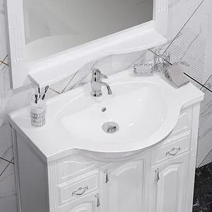 Тумба-умывальник напольная Opadiris Риспекто 85 белый матовый 00-00006704+1WH110265, 4