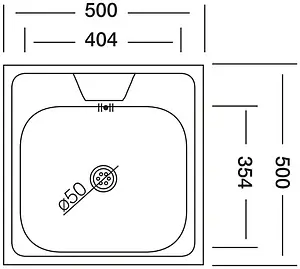 Мойка кухонная Vladiks нержавеющая сталь V-406 Мойка кухонная Vladiks нержавеющая сталь V-406, 2