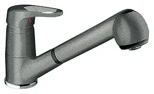 Смеситель для кухни с выдвижным изливом Blanco Wega-S алюметаллик 512038, 1