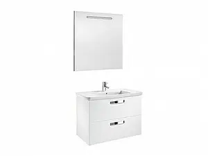 Тумба под умывальник подвесная Roca Gap 80 белый глянец ZRU9302877 Тумба под умывальник подвесная Roca Gap 80 белый глянец ZRU9302877, 3