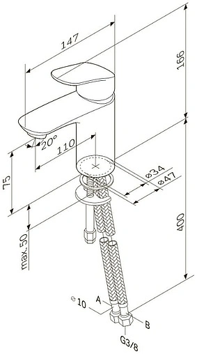 Смеситель для раковины Am.Pm Like хром F8093016