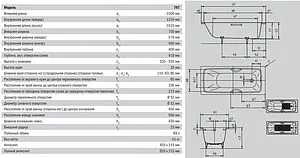 Ванна стальная Kaldewei Cayono 150x70 mod. 747 easy-clean белый 274700013001 Ванна стальная Kaldewei Cayono 150x70 mod. 747 easy-clean белый 274700013001, 3