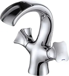 Смеситель для раковины D&K Hessen Grimm хром DA1382801 Смеситель для раковины D&K Hessen Grimm хром DA1382801, 1