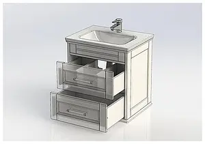 Тумба-умывальник Aquanet Бостон М 60 белый 00209679+00197960 Тумба-умывальник Aquanet Бостон М 60 белый 00209679+00197960, 4