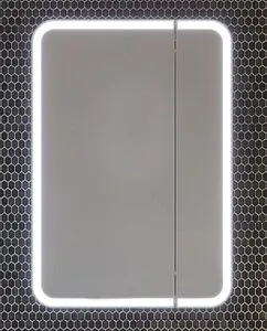 Шкаф-зеркало Opadiris Элеганс 70 белый матовый 00-00006755, 1