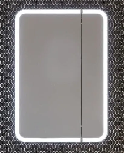 Шкаф-зеркало Opadiris Элеганс 70 белый матовый 00-00006755