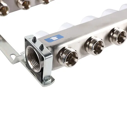 Группа коллекторная без расходомеров 8 отводов 1&quot;в/в x ¾&quot;ек Rommer RMS-3201-000008