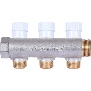 Коллектор регулирующий проходной 3 отвода ¾&quot;в/н x ½&quot;н Stout SMB 6852 341203, 5