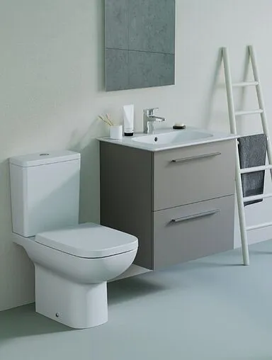 Унитаз-компакт безободковый Ideal Standard I.Life A RimLS+ белый T472101+T472301