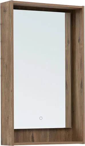 Зеркало с подсветкой Aquanet Милан 50 дуб рустикальный 00336397