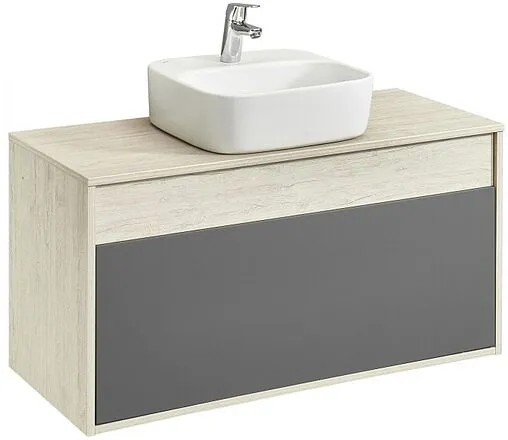 Тумба-умывальник подвесная Aquaton Лофт Урбан 100 графит/орегон 1A2477K4LQX60