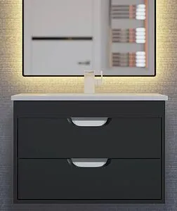 Тумба под умывальник подвесная Uperwood UPD Modul 65 чёрный матовый 2930205151 Тумба под умывальник подвесная Uperwood UPD Modul 65 чёрный матовый 2930205151, 1