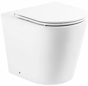 Унитаз приставной безободковый BelBagno Flay-R белый BB1003CBR, 3