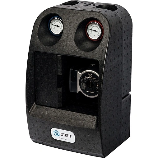 Насосный модуль с термостатическим смесительным клапаном 1½"н х 1"в Stout SDG-0002-002502 с насосом Grundfos UPSO 25-65 180