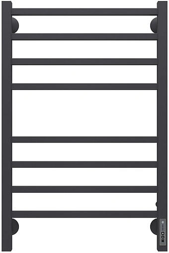 Полотенцесушитель электрический лесенка Terminus Ватикан П8 500х800 электро quick touch КС 9005 черный матовый 4670078527554