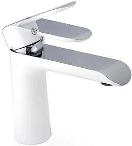 Смеситель для раковины IDDIS Calipso белый/хром CALSB00i01 Смеситель для раковины IDDIS Calipso белый/хром CALSB00i01, 3