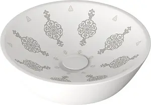 Раковина ISVEA IsveArte 45 белый/декор Patrizia 10SY66045SV-PTZ Раковина ISVEA IsveArte 45 белый/декор Patrizia 10SY66045SV-PTZ, 1