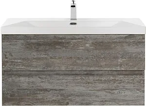 Тумба под умывальник подвесная Cezares Molveno 80 Legno Grigio MOLVENO-80-2C-SO-LG Тумба под умывальник подвесная Cezares Molveno 80 Legno Grigio MOLVENO-80-2C-SO-LG, 1