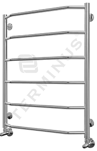 Полотенцесушитель водяной лесенка Terminus Виктория П6 600х796 полированная сталь 4670030725141, 2