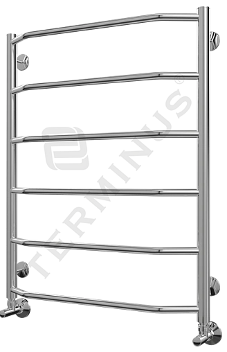 Полотенцесушитель водяной лесенка Terminus Виктория П6 600х796 полированная сталь 4670030725141