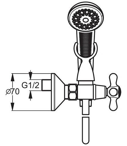 Смеситель для душа Vidima Retro хром BA131AA