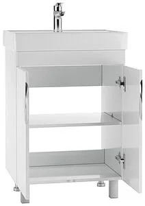 Тумба под умывальник напольная Айсберг Енисей 60 белый DA2404T, 4